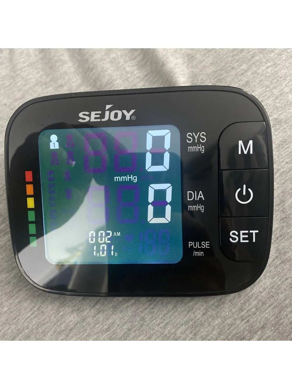 SEJOY Blood Pressure Machine Wrist Blood Pressure Cuff Wrist BP Monitor W/case